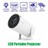 GJ300 720P 1 8GB Smart Projector Portable With Wifi 6 Max 130 inch Screen 120 ANSI Lumens Auto Keystone Correction For Home Theater US Plug