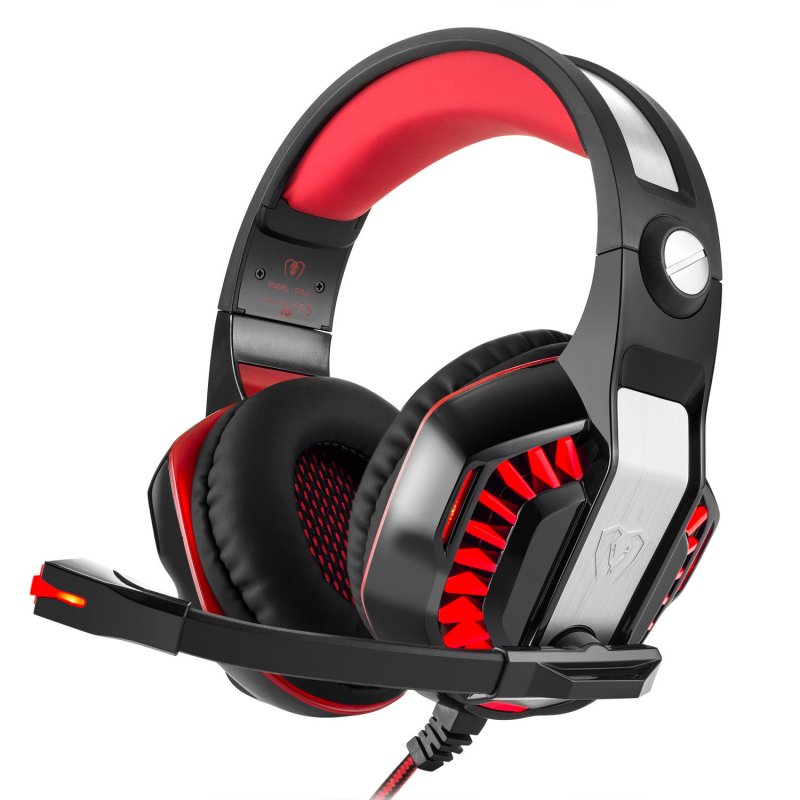 GM-2 Gaming Headset with Microphone Black Red