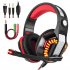 GM 2 Gaming Headset with Microphone Headphone with LED Light for PS4 Xbox 1 Laptop Tablet Mobile Phones PC White Blue