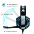 GM 2 Gaming Headset with Microphone Headphone with LED Light for PS4 Xbox 1 Laptop Tablet Mobile Phones PC White Blue