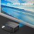 GP80 Mini Projector 1080P HD Beamer Portable Multimedia System Home Theater with 1800 Lumens Brightness HDMI USB AV VGA Audio Port black EU Plug