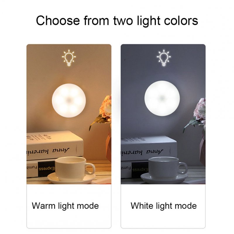 Mini LED Night Lights With Charging Indicator Light Super Bright Energy Saving Motion Sensor Bedroom Bedside Lamp 