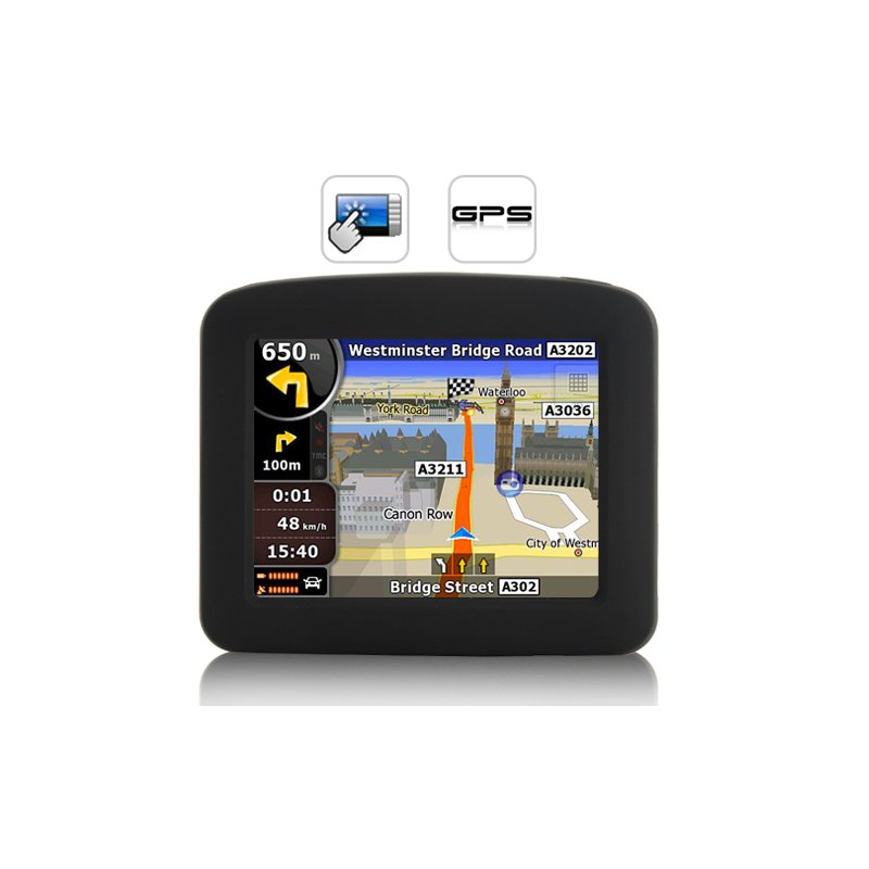 Portable GPS Navigator and Multimedia Player (3.5 Inch Screen)