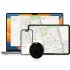 GPS Locator Finder Waterproof Luggage Tracker Tag Locator Unlimited Distance Mini Finder Locator For Suitcase Children Pet Cats Dogs black