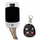 GPS Tracker with Remote Control - Support Quad-Band SIM SMS Alerts Real Time Tracking Silver_TK303G