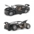 GT Racing Car Model Toys Music Light Pull Back Car for Children  Black