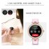 GT10 Smart Watch 1 32 Inch Round Touch Screen Fitness Women Watch Heart Rate Monitor Sports Watch  Gold Pink