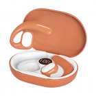 GT286 Wireless Earbuds Noise Canceling Open Ear Earphones With Power Display Charging Case Earbuds For Smart Phones Tablet Laptop orange color