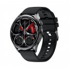 GT5 Smart Watch Bluetooth Call NFC Wireless Charging Heart Rate Blood Pressure Monitor Sports Bracelet black
