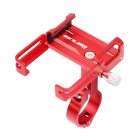 GUB Aluminum Alloy Bicycle Mobile Phone Holder Enhanced Four claw Design Phone Stand for Bike Electric Bike Motorcycle red Universal