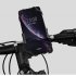 GUB Aluminum Alloy Bicycle Mobile Phone Holder Enhanced Four claw Design Phone Stand for Bike Electric Bike Motorcycle black Universal