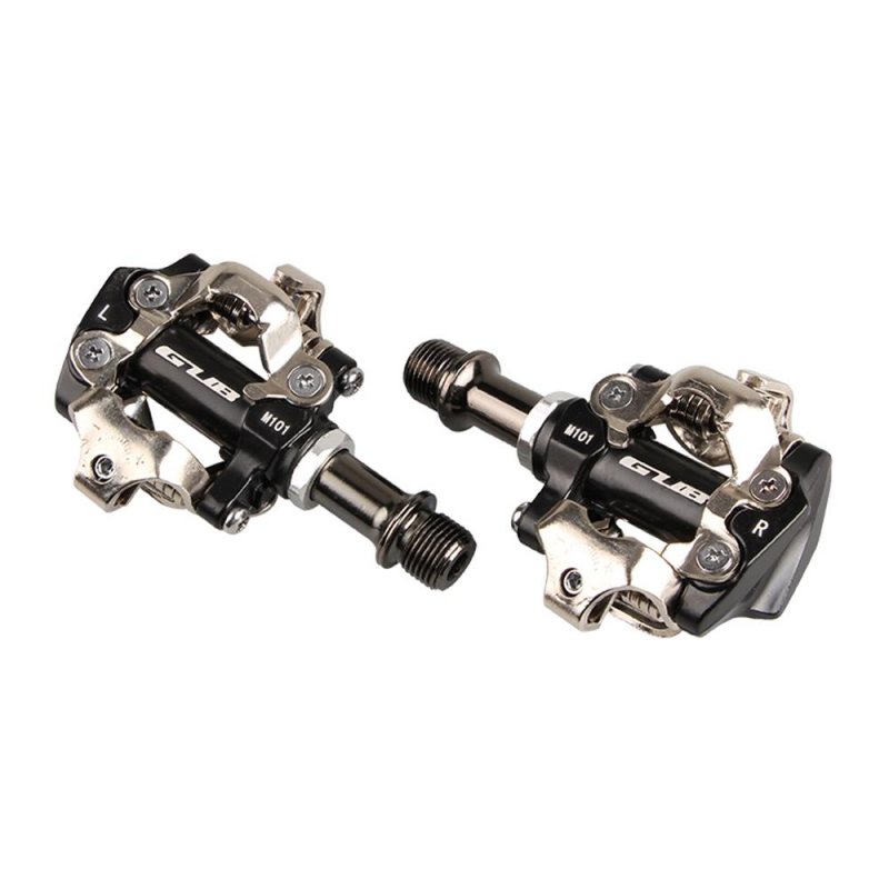 GUB MTB Mountain Bike Self-locking Pedals Aluminum Alloy CR-MO Cycling Pedals Bicycle Accessories As shown