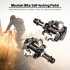 GUB MTB Mountain Bike Self locking Pedals Aluminum Alloy CR MO Cycling Pedals Bicycle Accessories As shown