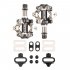 GUB MTB Mountain Bike Self locking Pedals Aluminum Alloy CR MO Cycling Pedals Bicycle Accessories As shown