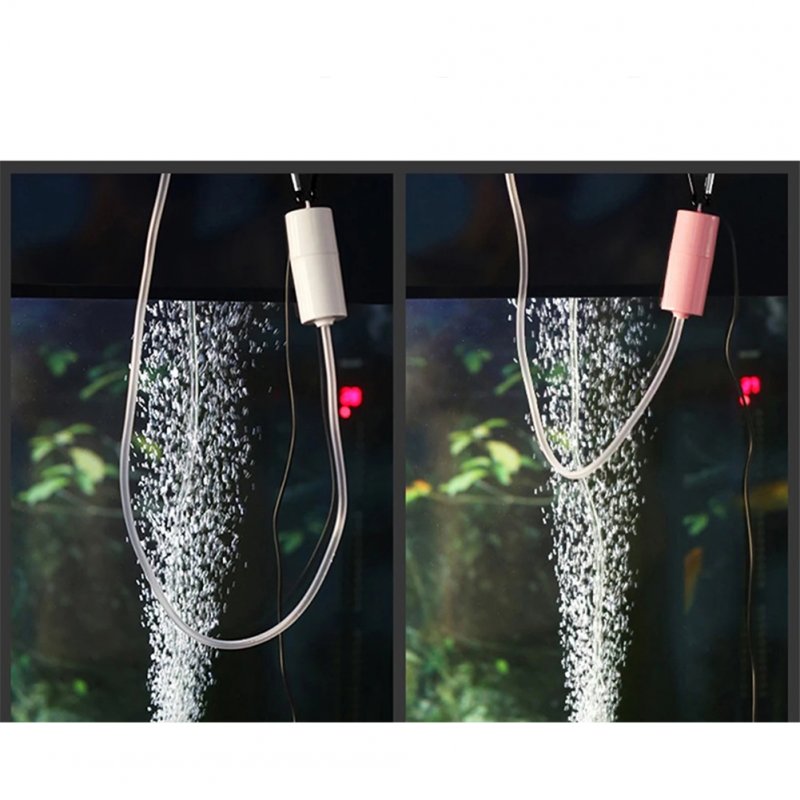 Usb Charging Portable Oxygen Pump Fish Tank Aquarium Supplies Small Energy Saving Pump Ultra-quiet Mini Aerator With Air Stone 