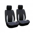 Gray 2PCS/Set Car Front Breathable Seat Cover