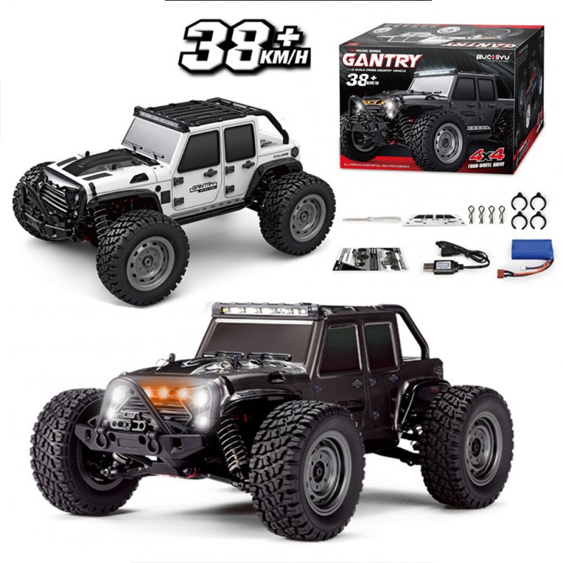 1:16 High Simulation Four-wheel Drive Rc Car High-speed Off-road Remote Control Car with Led Light 