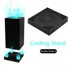 Game Console Anti-slip Stand Cooling Fan Mount Bracket Base Compatible For Xbox X Series Game Console black