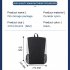 Game Console Backpack Travel Carrying Case Storage Bag Compatible For Ps5 Host Game Controller Accessories black and white with logo
