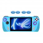 Game Console Protector Case Soft Silicone Case Protective Sleeve Full-Round Protection Compatible For Rog Ally blue