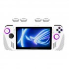 Game Console Protector Case Soft Silicone Case Protective Sleeve Full-Round Protection Compatible For Rog Ally White