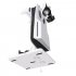 Game Console Stand Cooling Station Controller Charging Station Headset Hooks Compatible for Ps5 Slim White