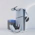 Game Console Stand Cooling Station Controller Charging Station Headset Hooks Compatible for Ps5 Slim White