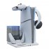 Game Console Stand Cooling Station Controller Charging Station Headset Hooks Compatible for Ps5 Slim White