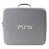 Game Console Tote Bag Compatible For Ps5 Protective Case Travel Suitcase With Adjustable Handle Scratch proof Portable Storage Bag Grey logo version
