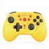 Game Controller Handle for Switch Games 6 axis Vibration Supports Both Wireless Bluetooth or Wired Connection Yellow