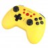 Game Controller Handle for Switch Games 6 axis Vibration Supports Both Wireless Bluetooth or Wired Connection Yellow