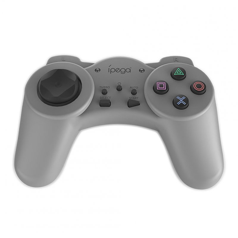Game Controller PG-9122 PS Mini Game Console Handle with Turbo Combo Function Grey