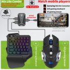 Game Converter Bluetooth 5 0  Mobile Controller Gaming Keyboard Mouse Converter for Android and iOS MIX lite K1 keyboard 003 mouse