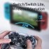 Game Handle Wireless Bluetooth Motion Sensor Vibration for Nintend Switch Lite Transparent Black