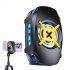 Game Mobile Phone Cooler Semiconductor Refrigeration Radiator Portable Cooling Fan Adjustable Cooling Bracket white red