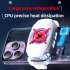 Game Mobile Phone Cooler Semiconductor Refrigeration Radiator Portable Cooling Fan Adjustable Cooling Bracket white red
