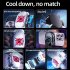 Game Mobile Phone Cooler Semiconductor Refrigeration Radiator Portable Cooling Fan Adjustable Cooling Bracket white red