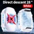 Game Mobile Phone Cooler Semiconductor Refrigeration Radiator Portable Cooling Fan Adjustable Cooling Bracket white red