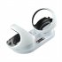 Gamepad Charging Dock With Led Light Charging Stand Handle Charger Compatible for Ps5 Vr2 White