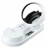 Gamepad Charging Dock With Led Light Charging Stand Handle Charger Compatible for Ps5 Vr2 White