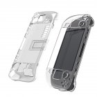 Gamepad Crystal Shell With Folding Bracket Transparent Hard Protective Case Compatible For Steam Deck Host JYS-SD003 Transparent