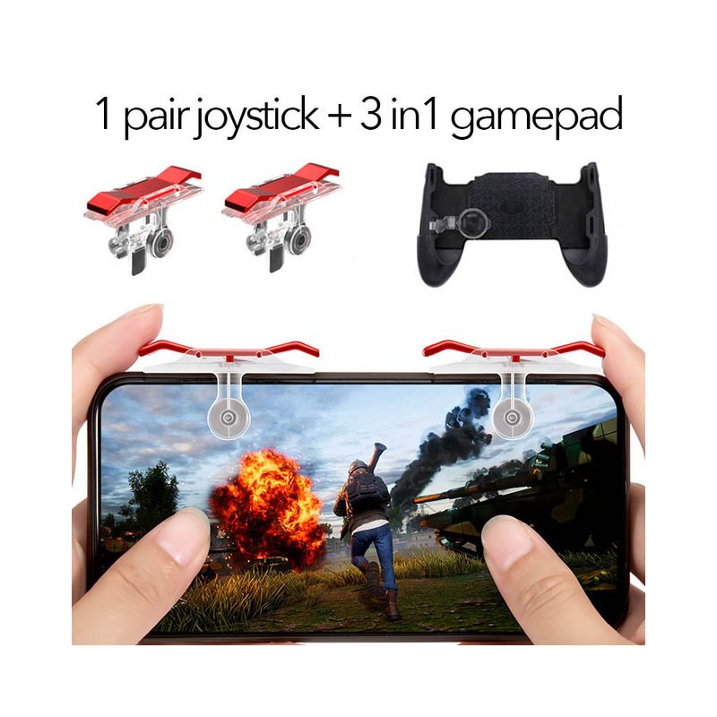 Wholesale Gamepad Joystick For Pubg Mobile Controller L1 R1 Shoot Handle Gamepad For Knives Out Trigger Fire Game Joystick Red From China