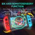 Games Controller Wireless Color Rgb Lighting Game Console Handheld Console with Dual Vibration White