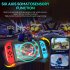 Games Controller Wireless Color Rgb Lighting Game Console Handheld Console with Dual Vibration White