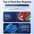 Games Controller Wireless Color Rgb Lighting Game Console Handheld Console with Dual Vibration White