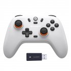 Games Controller Wireless Game Console Handheld Console Compatible For Steam Android IOS Switch PC Devices White + 2.4G receiver