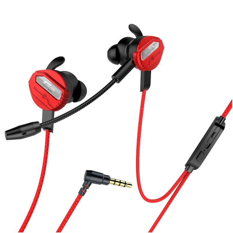 Games Headset 7.1 PC Gaming Headset With Mic Volume Control G15 3.5mm Universal In-Ear Wired Stereo Gaming Headset red