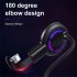 Gaming Charging Cable 180   U Shape USB Fast Charger for iPhone with Suction Cup