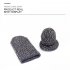 Gaming Finger Sleeve Touchscreen Finger Gloves Conductive Fiber Cap Anti Sweat Breathable Touch and Sensitive for Mobile Phone Games  Black white