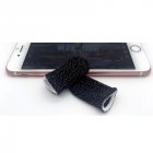 Gaming Finger Sleeve Touchscreen Finger Gloves Conductive Fiber Cap Anti Sweat Breathable Touch and Sensitive for Mobile Phone Games  Black white